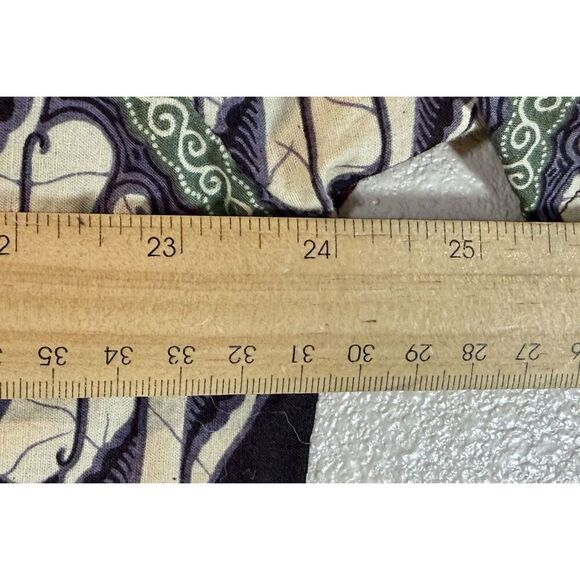 Batik Kencana Y2K Ungu Lightweight Short Sleeve Button Up Shirt Men's Large - Picture 7 of 7